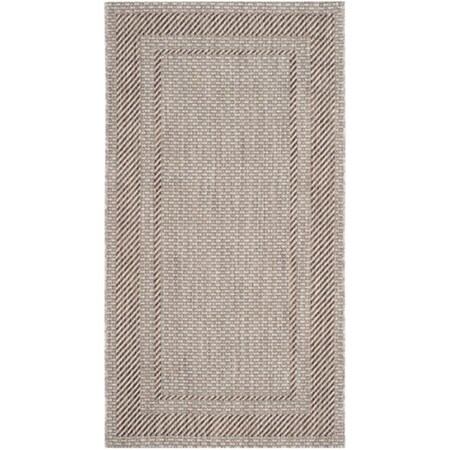 Safavieh Courtyard Power Loomed Rectangle Rug- Beige - Brown- 2 ft. 7 in. x 5 ft. CY8477-36312-3